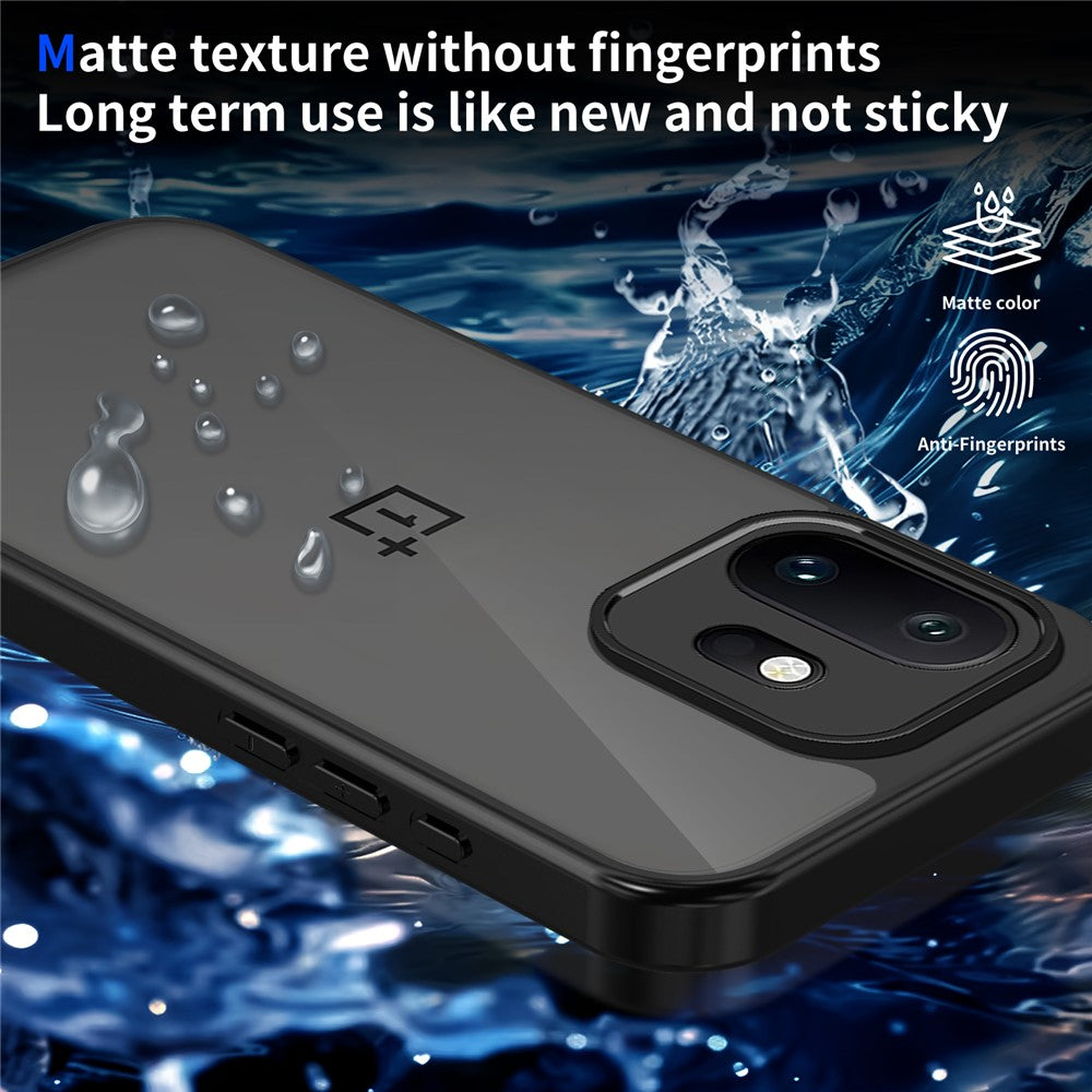 For OnePlus 15T 5G Case Skin Touch Matte PC + TPU Anti-Drop Phone Cover