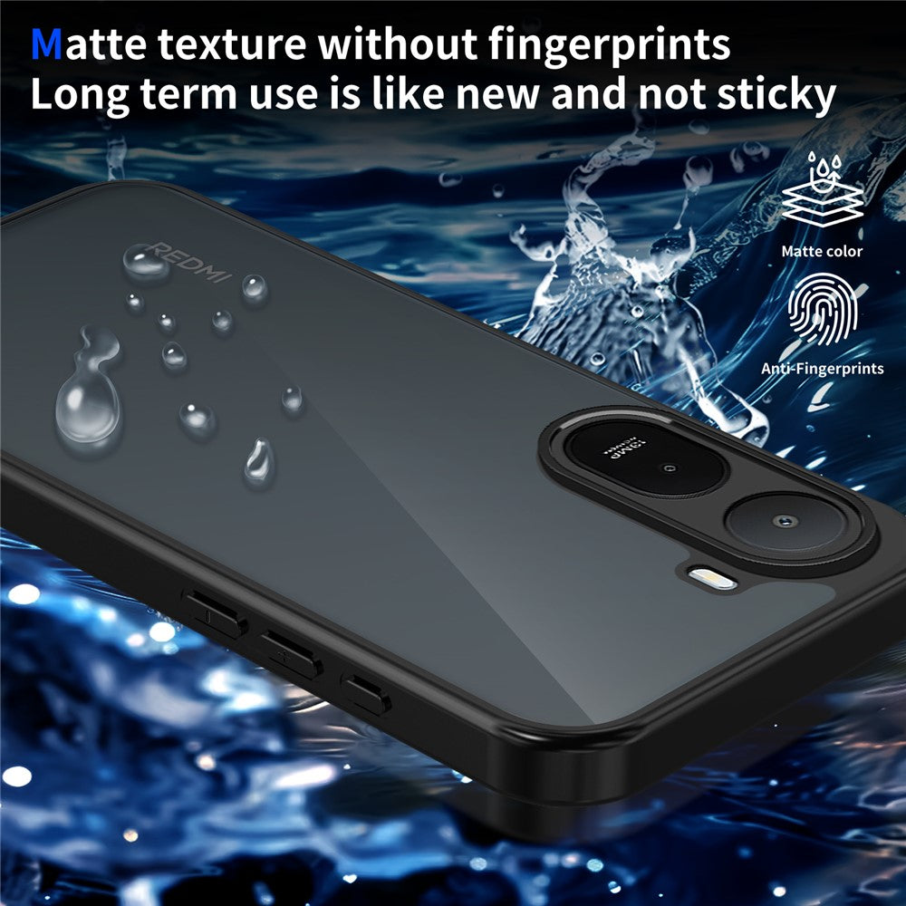 Skin Touch Case For Xiaomi Poco C85x 5G / Redmi A7 Pro 4G (171.56mm) / Redmi A7 Pro 5G Matte PC + TPU Anti-Drop Phone Cover
