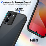 For Xiaomi Redmi 15a 5G Case Skin Touch Matte PC + TPU Anti-Drop Phone Cover