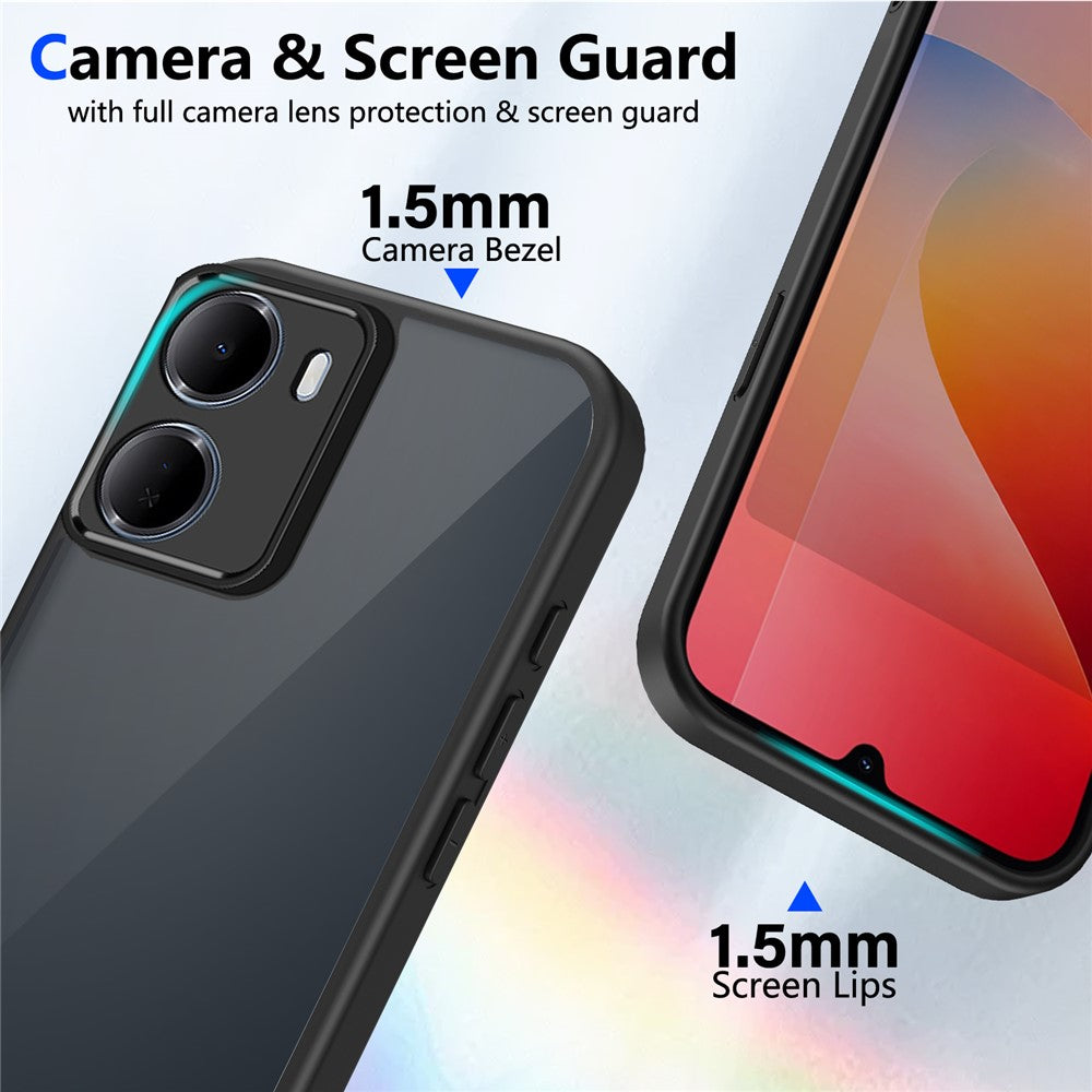 For Xiaomi Redmi 15a 5G Case Skin Touch Matte PC + TPU Anti-Drop Phone Cover