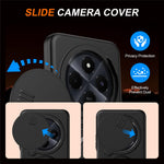 Magnetisk cover til Xiaomi Poco C75 4G / Redmi 14C 4G / Redmi 14C 5G / Redmi 14R 5G med ringstativ, skydekamera og TPU-PC-hybridcover