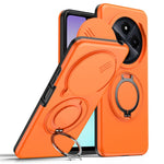 Magnetisk cover til Xiaomi Poco C75 4G / Redmi 14C 4G / Redmi 14C 5G / Redmi 14R 5G med ringstativ, skydekamera og TPU-PC-hybridcover