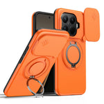 For Xiaomi 15T Pro Magnetic Case Ring Kickstand Slide Camera Cover TPU PC Hybrid Phone Shell