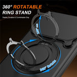 For Xiaomi Redmi Note 14 5G / Note 14 4G (163.25mm) Magnetic Case Ring Kickstand Slide Camera Cover TPU PC Hybrid Phone Shell