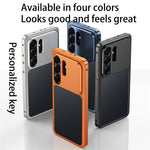 Til Samsung Galaxy S26 Ultra Metalramme-cover Magnetisk Klik-på-ramme PC Udhulet Bagside Varmeafledning Stødsikkert Cover