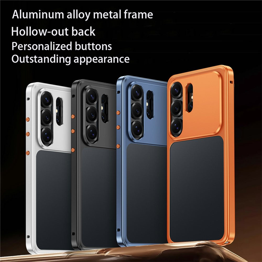 Til Samsung Galaxy S26 Ultra Metalramme-cover Magnetisk Klik-på-ramme PC Udhulet Bagside Varmeafledning Stødsikkert Cover