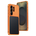 Til Samsung Galaxy S26 Ultra Metalramme-cover Magnetisk Klik-på-ramme PC Udhulet Bagside Varmeafledning Stødsikkert Cover
