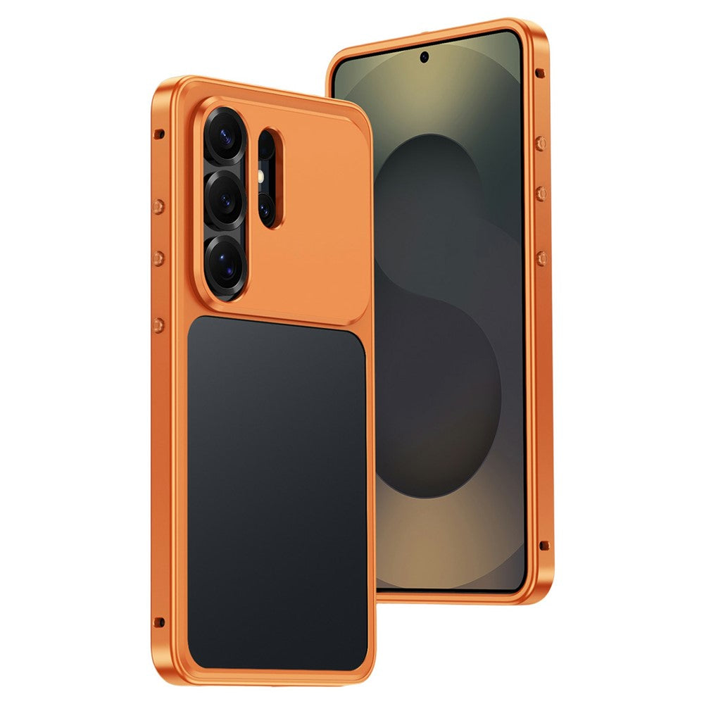 Til Samsung Galaxy S26 Ultra Metalramme-cover Magnetisk Klik-på-ramme PC Udhulet Bagside Varmeafledning Stødsikkert Cover