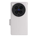 For vivo X300 Ultra 5G Case Litchi Texture Wallet Leather Phone Cover with Wrist Strap