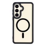 Samsung Galaxy S26-magnetisk etui, TPU, klar akryl, aftageligt 2-i-1-beskyttende mobilcover
