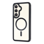 Samsung Galaxy S26-magnetisk etui, TPU, klar akryl, aftageligt 2-i-1-beskyttende mobilcover
