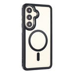 Samsung Galaxy S26-magnetisk etui, TPU, klar akryl, aftageligt 2-i-1-beskyttende mobilcover