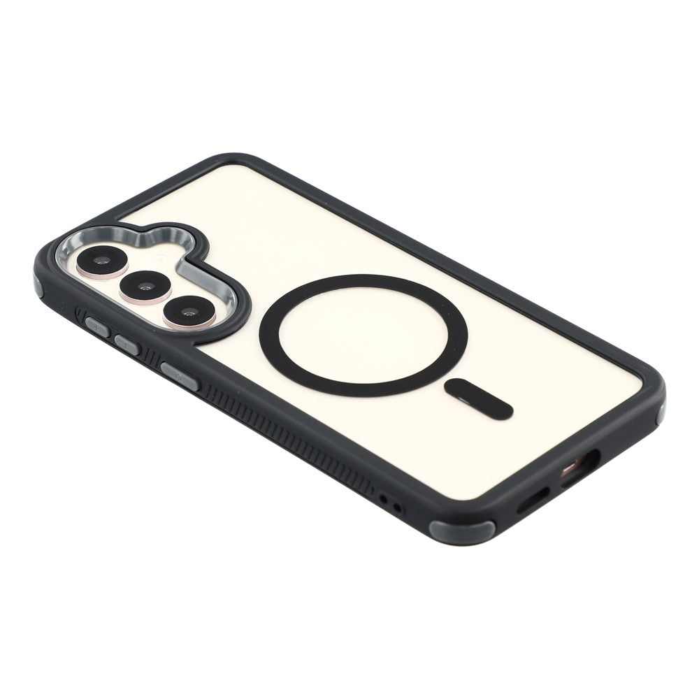 Samsung Galaxy S26-magnetisk etui, TPU, klar akryl, aftageligt 2-i-1-beskyttende mobilcover
