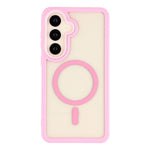 Samsung Galaxy S26-magnetisk etui, TPU, klar akryl, aftageligt 2-i-1-beskyttende mobilcover