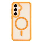 Samsung Galaxy S26-magnetisk etui, TPU, klar akryl, aftageligt 2-i-1-beskyttende mobilcover