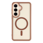 Samsung Galaxy S26-magnetisk etui, TPU, klar akryl, aftageligt 2-i-1-beskyttende mobilcover