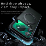 Xiaomi 17 Pro Max mat, silkeblødt magnetisk skal med 360° roterende stativ, stødsikkert TPU + PC-mobilcover