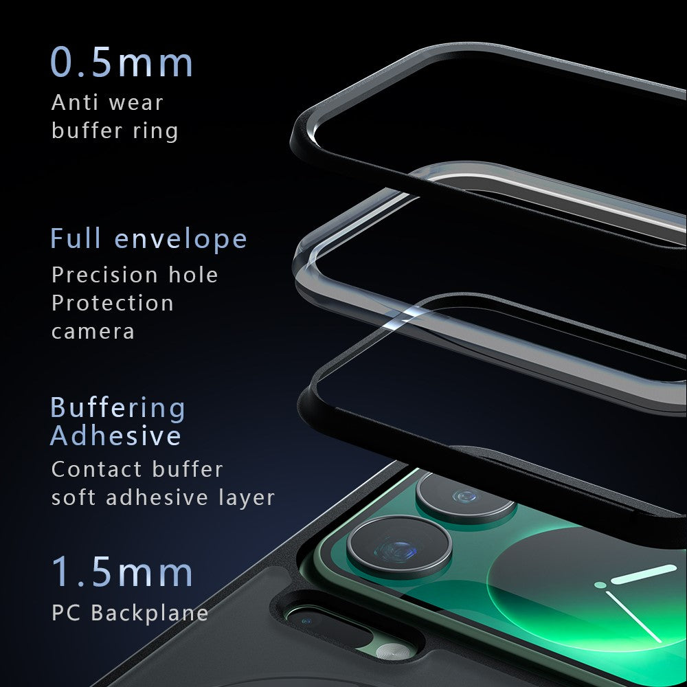 Xiaomi 17 Pro Max mat, silkeblødt magnetisk skal med 360° roterende stativ, stødsikkert TPU + PC-mobilcover