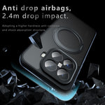 For Xiaomi 15T Pro Matte Skin-touch Magnetic Case 360° Rotating Kickstand Shockproof TPU + PC Phone Cover