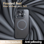 For Xiaomi 15T Pro Matte Skin-touch Magnetic Case 360° Rotating Kickstand Shockproof TPU + PC Phone Cover