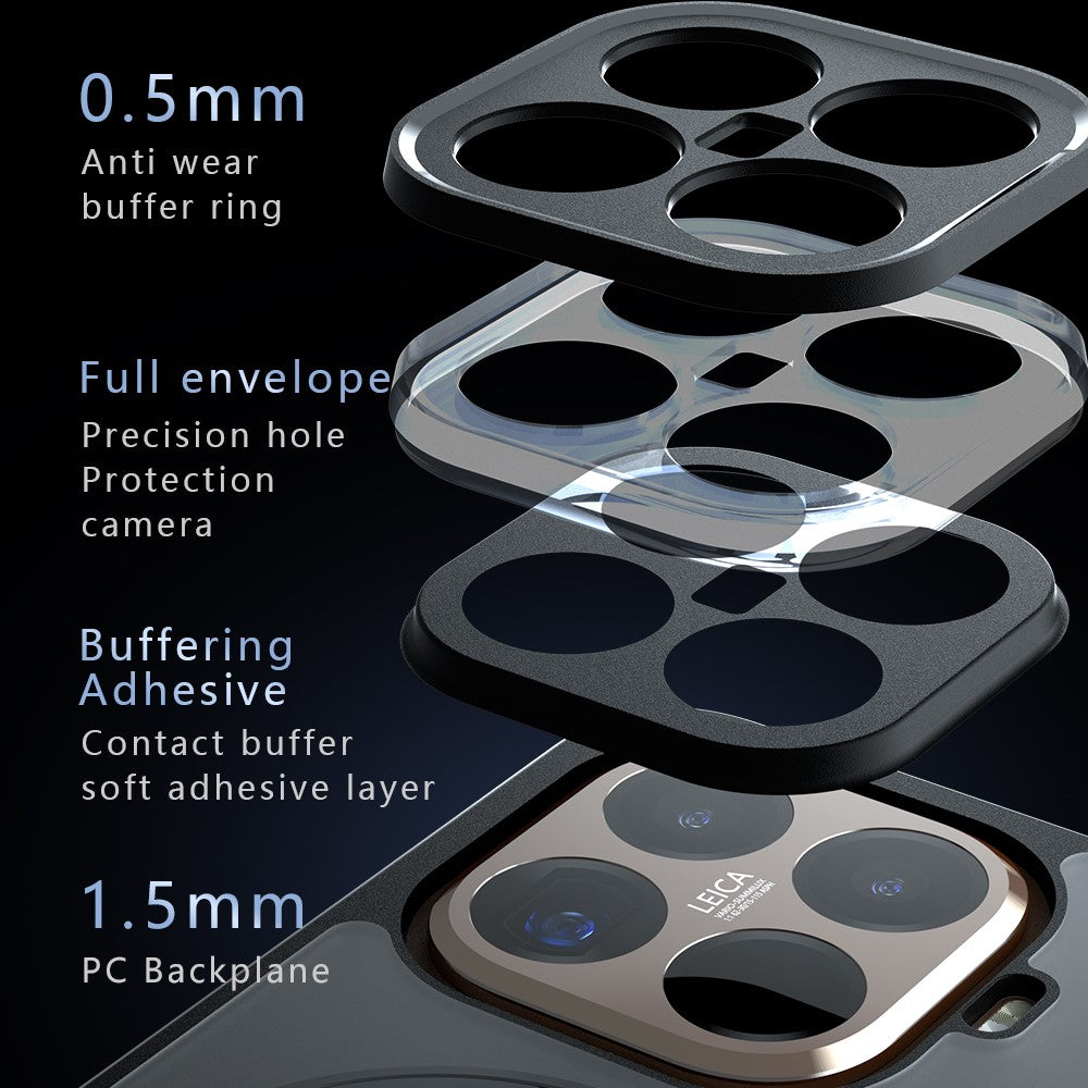 For Xiaomi 15T Pro Matte Skin-touch Magnetic Case 360° Rotating Kickstand Shockproof TPU + PC Phone Cover