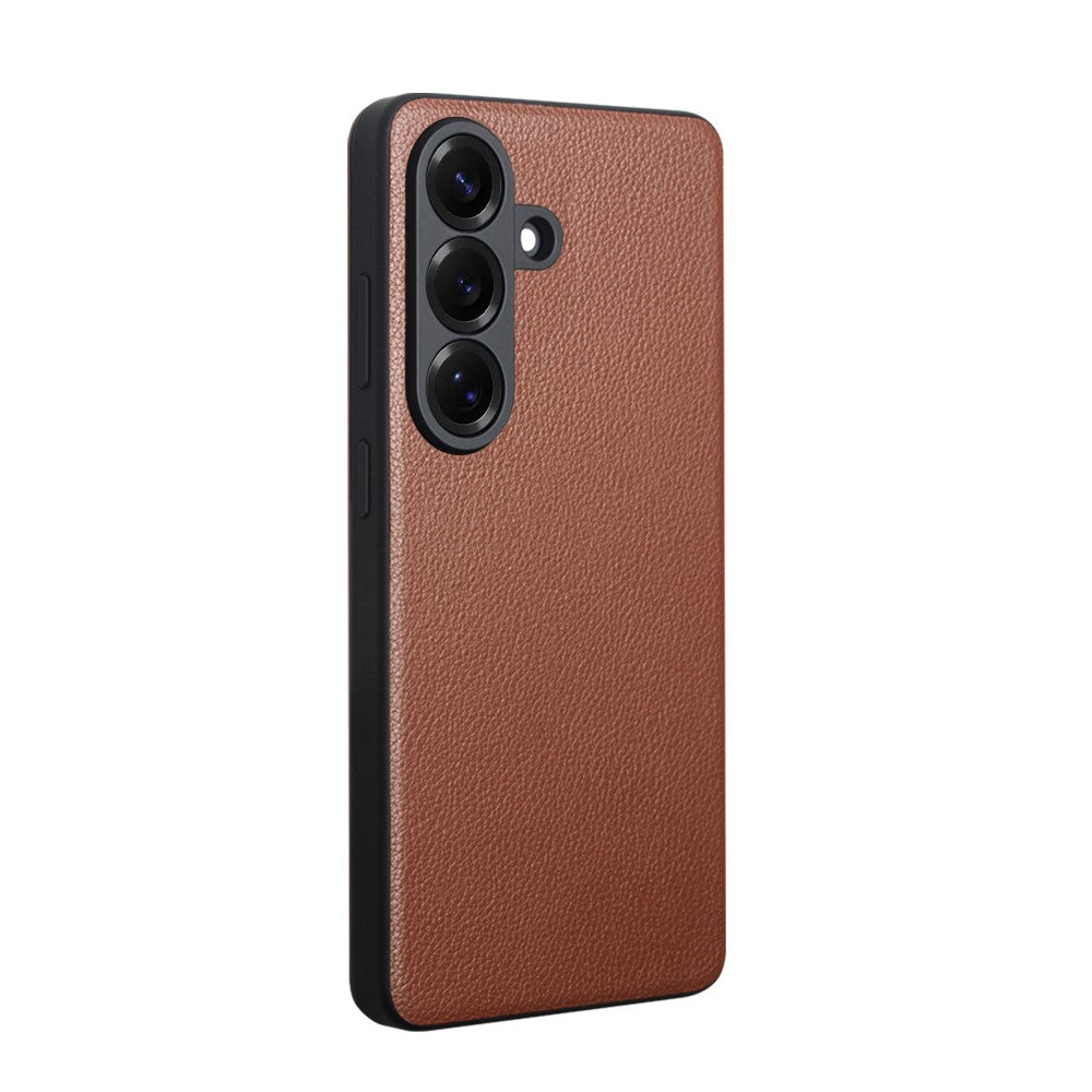 QIALINO For Samsung Galaxy S26 Case View Window Genuine Cow Leather Flip Phone Cover (APP Version)
