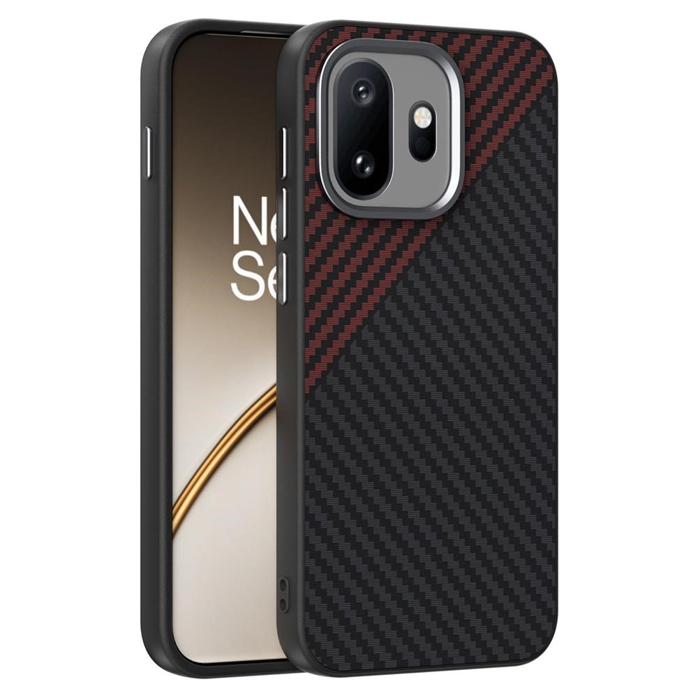 ABEEL För OnePlus 15T 5G Magnetiskt Skal Brett Kolfiberstruktur mobil Baksida