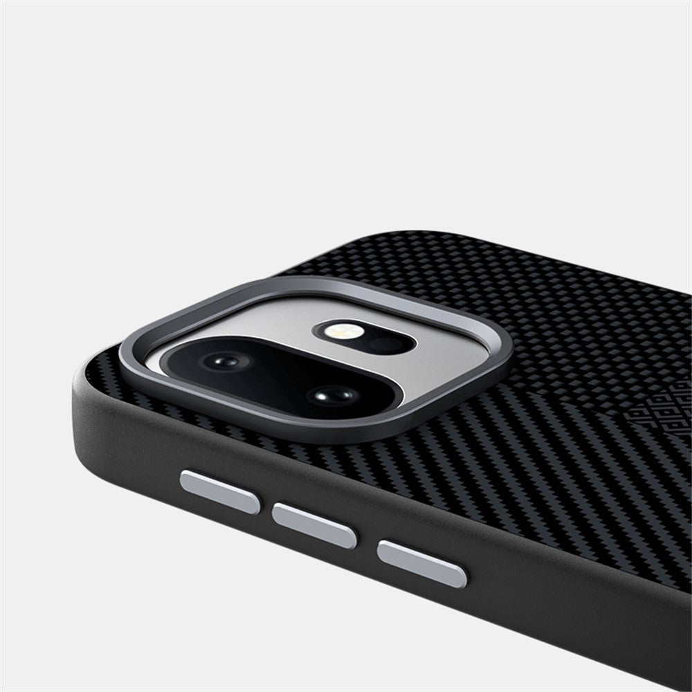 ABEEL För OnePlus 15T 5G Magnetiskt Skal Ultratunt 6D-tryckt Stötsäkert TPU PC Aluminiumlegering Läder mobilskal