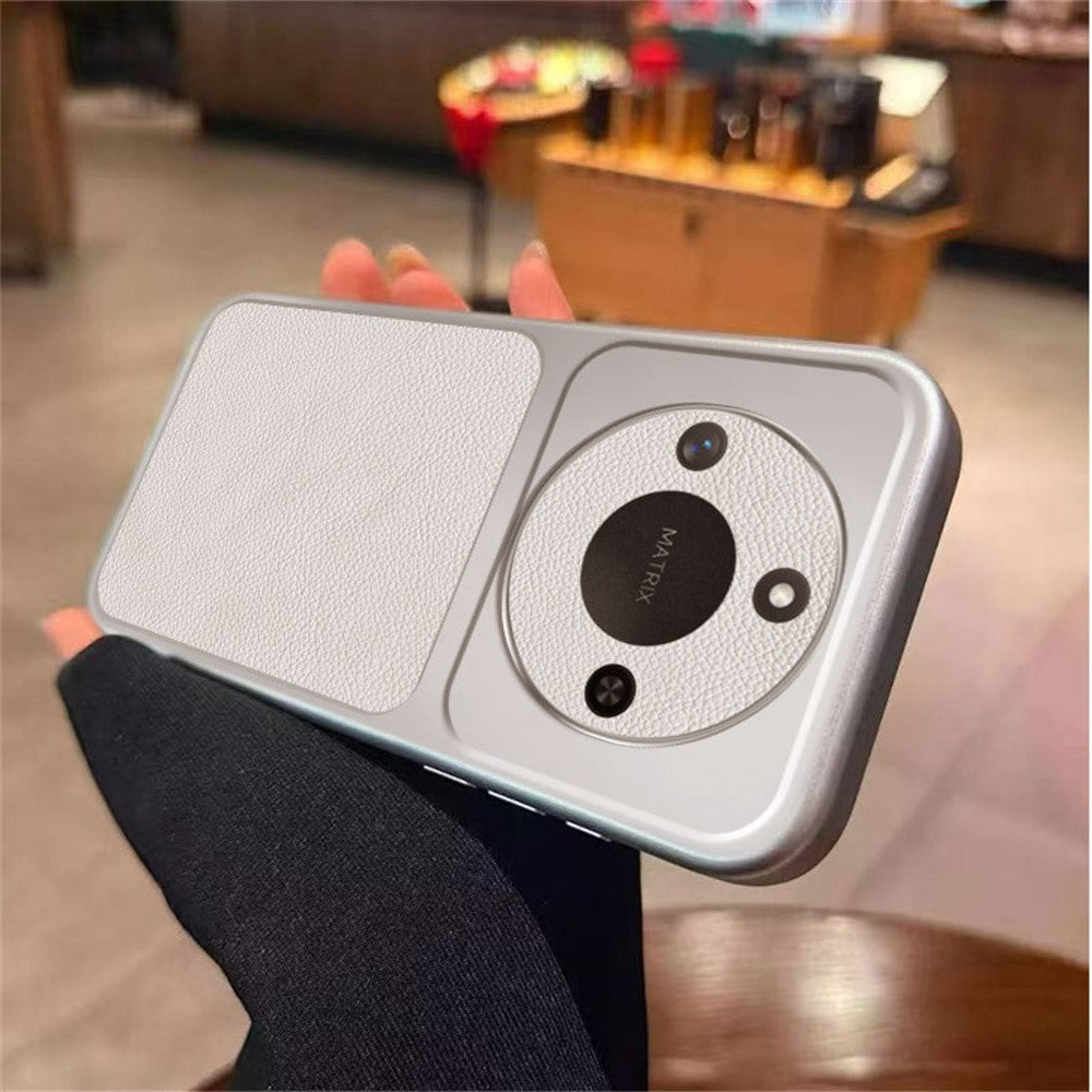 Case For Honor Magic8 Lite 5G  /  X70 5G  /  X9d 5G PU Leather Texture Shockproof TPU Protective Phone Cover
