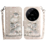 For Xiaomi 17 Ultra 5G Case Pattern Printing Leather Wallet Phone Cover with Wrist Strap