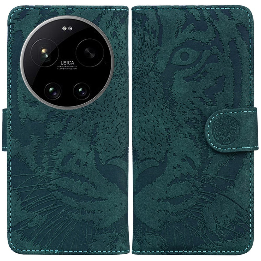 For Xiaomi 17 Ultra 5G Case Tiger Imprint Leather Wallet Phone Cover
