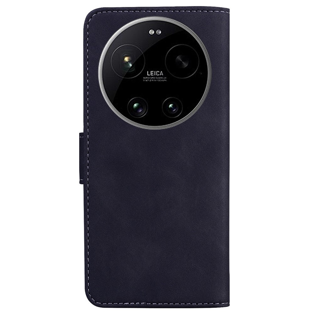 For Xiaomi 17 Ultra 5G Case Solid Color Leather Wallet Phone Cover