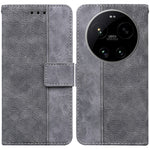 For Xiaomi 17 Ultra 5G Case Geometry Pattern Leather Wallet Phone Cover with Wrist Strap
