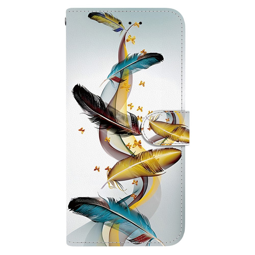 For Xiaomi 17 Ultra 5G Case Pattern Printing Leather Flip Wallet Phone Cover with Lanyard