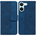 Case For Xiaomi Poco X8 Pro 5G  /  Redmi Turbo 5 5G Geometry Pattern Leather Wallet Phone Cover with Wrist Strap