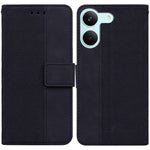 Case For Xiaomi Poco X8 Pro 5G  /  Redmi Turbo 5 5G Geometry Pattern Leather Wallet Phone Cover with Wrist Strap
