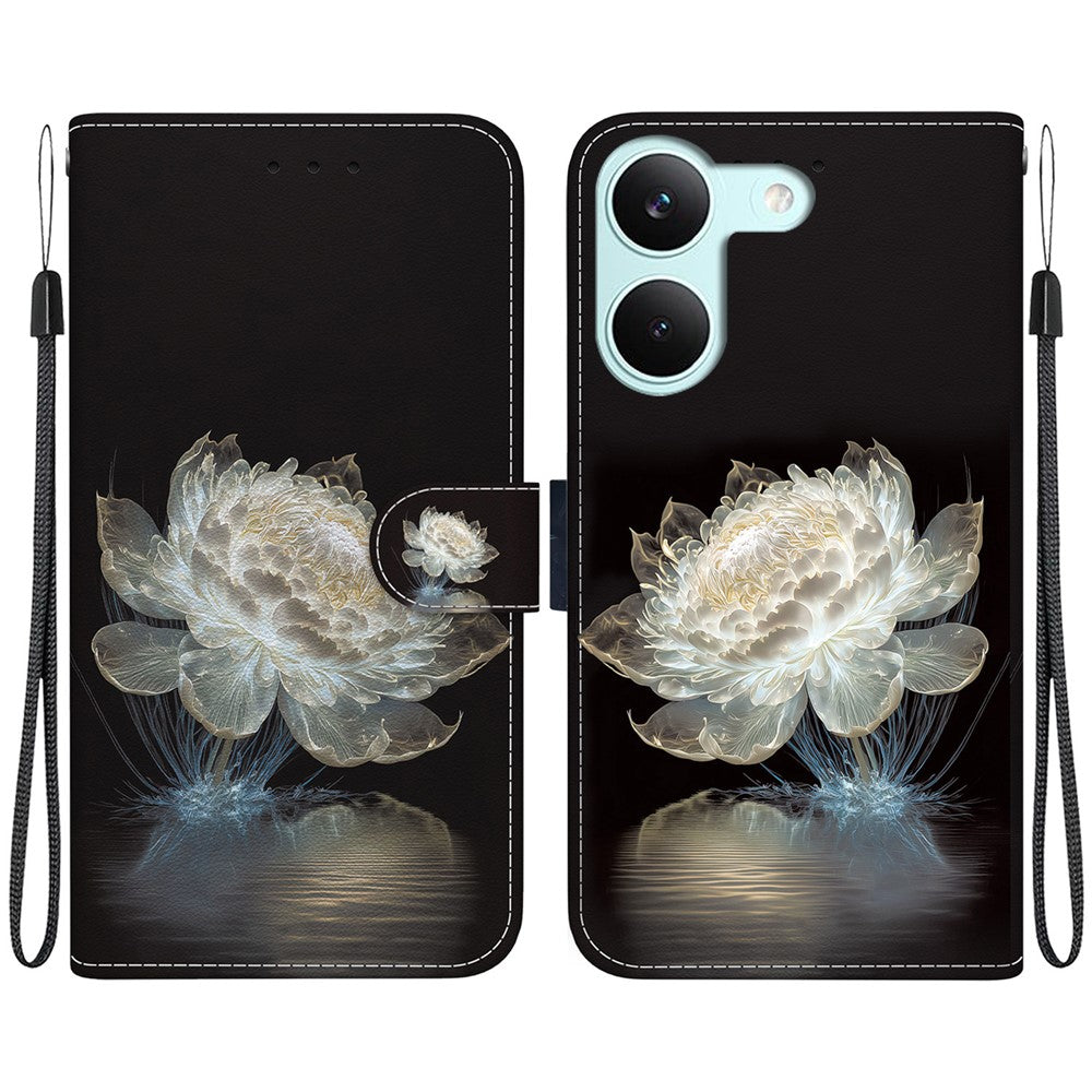 For Xiaomi Redmi Turbo 5 5G  /  Poco X8 Pro 5G Wallet Phone Case Anti-Drop Pattern Printing Leather Flip Cover with Strap
