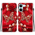 For Xiaomi Redmi Turbo 5 5G  /  Poco X8 Pro 5G Leather Case Stand Wallet Pattern Printing Phone Cover with Wrist Strap
