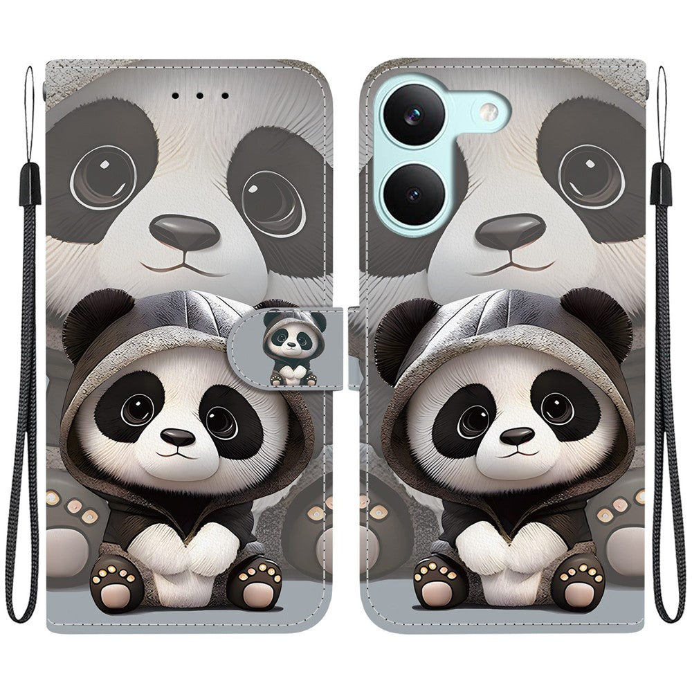 For Xiaomi Redmi Turbo 5 5G  /  Poco X8 Pro 5G Wallet Case Pattern Printing Leather Stand Phone Cover with Strap