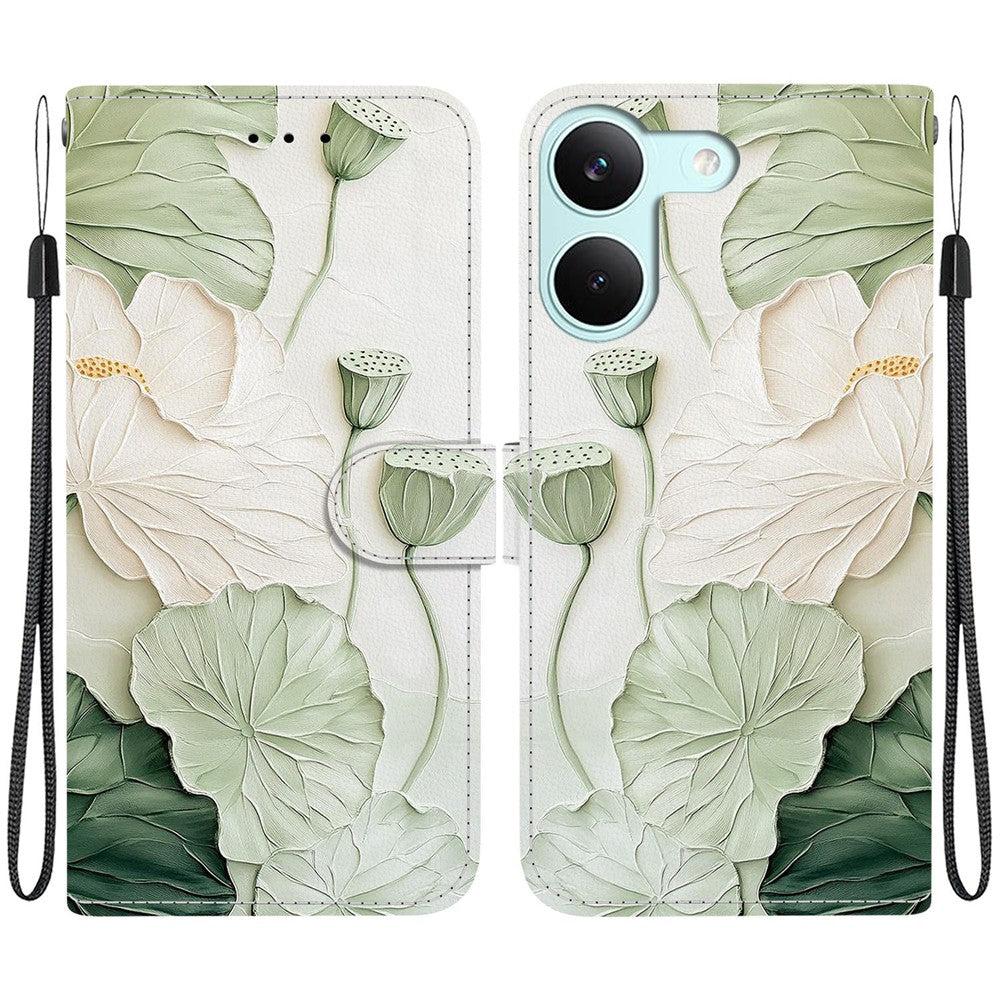 For Xiaomi Redmi Turbo 5 5G  /  Poco X8 Pro 5G Wallet Case Pattern Printing Leather Stand Phone Cover with Strap