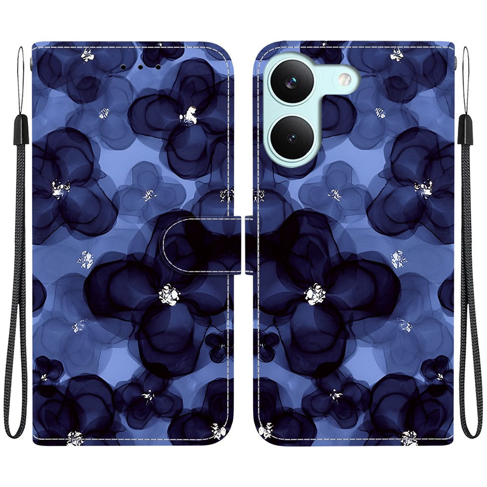 For Xiaomi Redmi Turbo 5 5G  /  Poco X8 Pro 5G Wallet Case Pattern Printing Leather Stand Phone Cover with Strap