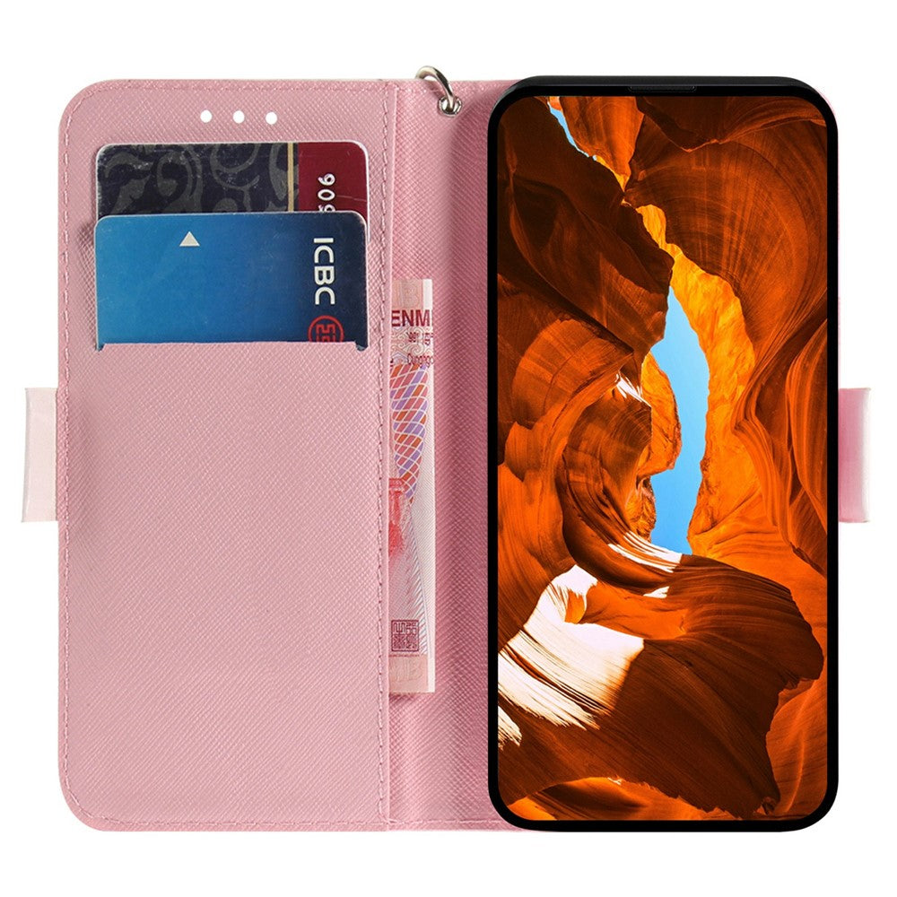 For Xiaomi Poco X8 Pro Max 5G / Redmi Turbo 5 Max 5G Case Pattern Printing Leather Wallet Phone Cover with Wrist Strap