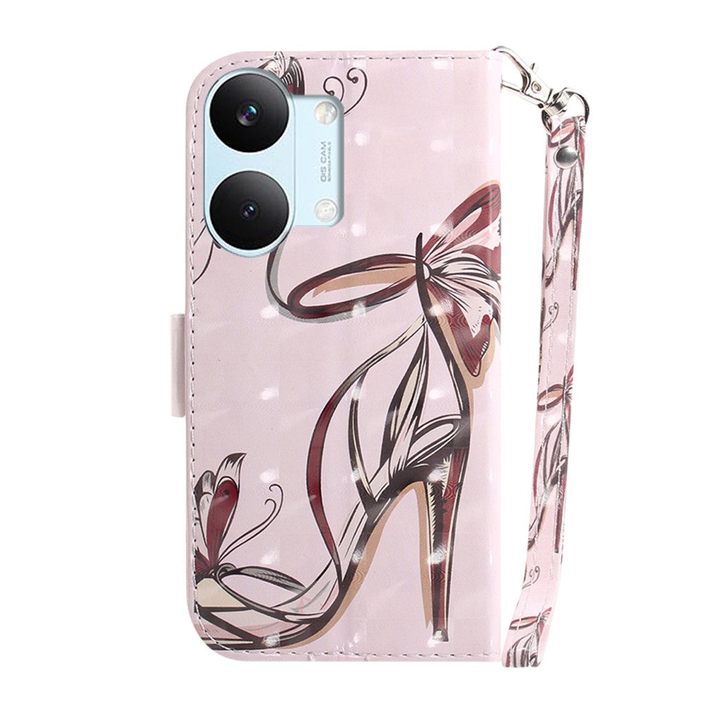 For Xiaomi Poco X8 Pro Max 5G / Redmi Turbo 5 Max 5G Case Pattern Printing Leather Wallet Phone Cover with Wrist Strap