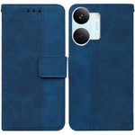 Case For Xiaomi Poco X8 Pro Max 5G  /  Redmi Turbo 5 Max 5G Geometry Pattern Leather Wallet Phone Cover with Wrist Strap