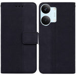 Case For Xiaomi Poco X8 Pro Max 5G  /  Redmi Turbo 5 Max 5G Geometry Pattern Leather Wallet Phone Cover with Wrist Strap