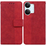 Case For Xiaomi Poco X8 Pro Max 5G  /  Redmi Turbo 5 Max 5G Geometry Pattern Leather Wallet Phone Cover with Wrist Strap