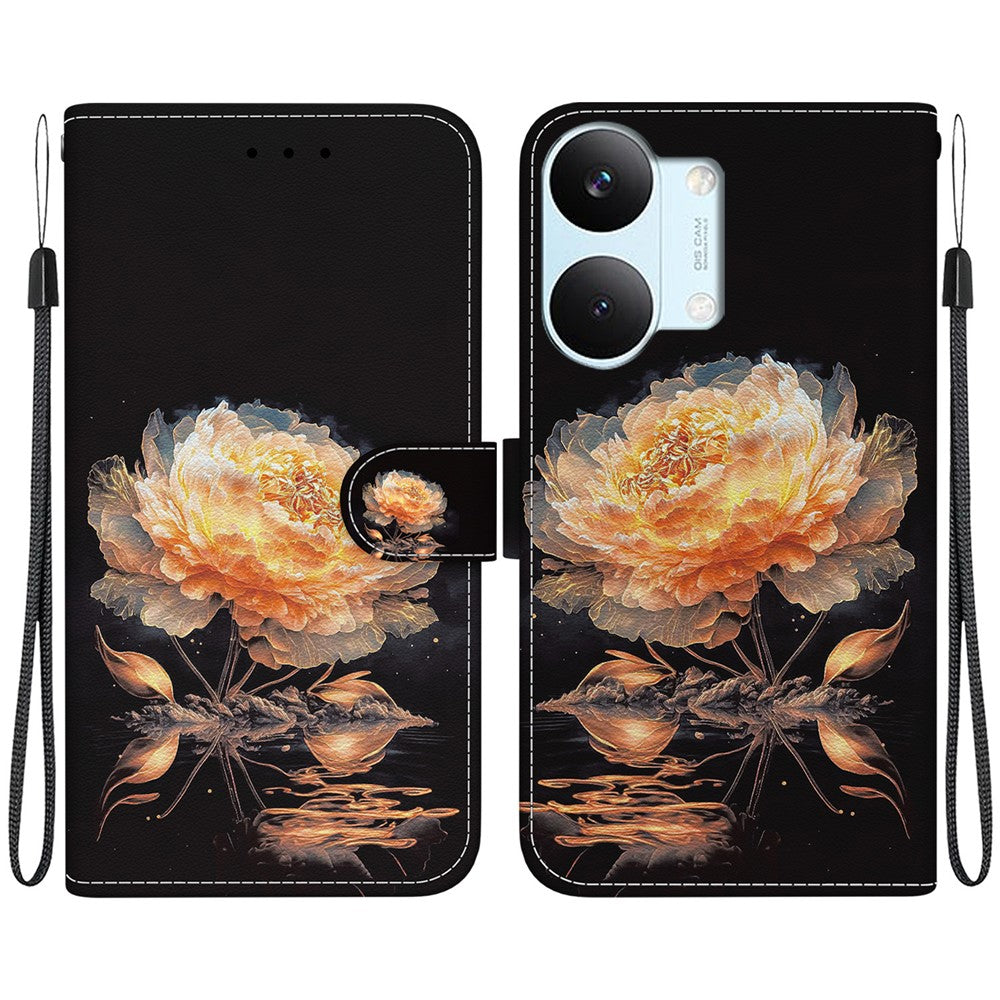 For Xiaomi Redmi Turbo 5 Max 5G  /  Poco X8 Pro Max 5G Wallet Phone Case Anti-Drop Pattern Printing Leather Flip Cover with Strap