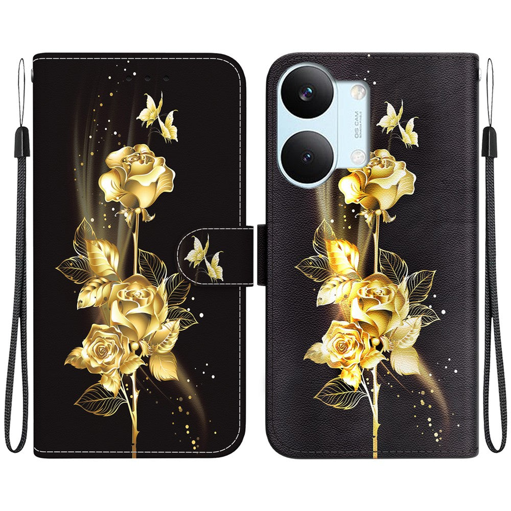 For Xiaomi Redmi Turbo 5 Max 5G  /  Poco X8 Pro Max 5G Wallet Phone Case Anti-Drop Pattern Printing Leather Flip Cover with Strap