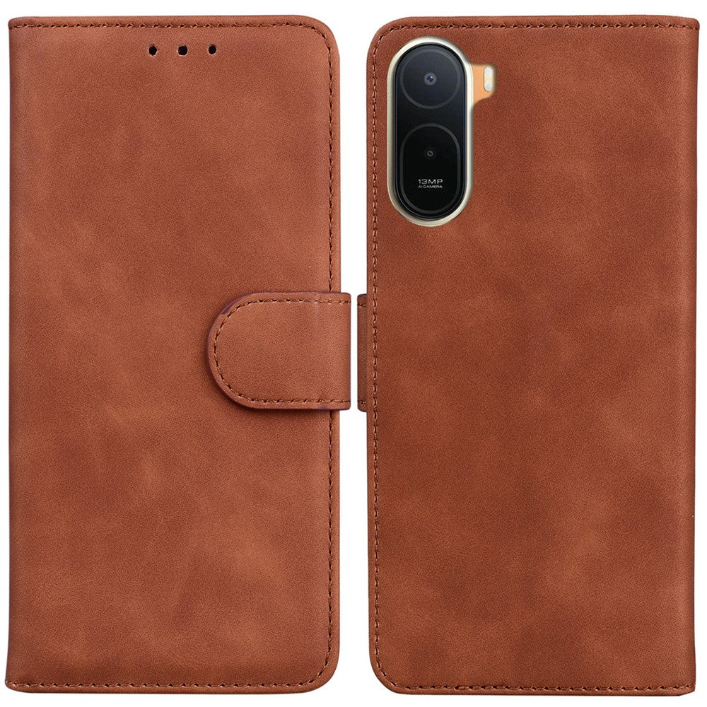 Case For Xiaomi Poco C85x 5G / Redmi A7 Pro 4G (171.56mm) / Redmi A7 Pro 5G Solid Color Leather Wallet Phone Cover