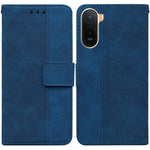 Case For Xiaomi Poco C85x 5G / Redmi A7 Pro 4G (171.56mm) / Redmi A7 Pro 5G Geometry Pattern Leather Wallet Phone Cover with Wrist Strap